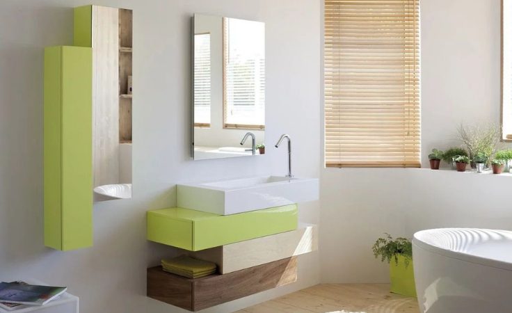 modern fancy bathroom shelves give spa retreat feels