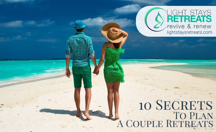 romantic couples on shore enjoy retreat session